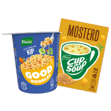 Alle cup-a-soup, good noodles cups of pasta cups